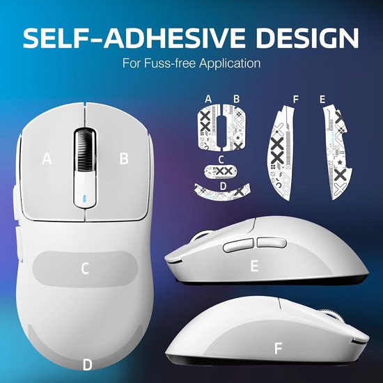 ATTACK SHARK X3 Draadloze Gaming Muis - Wired/2.4G/BT5.4 - Lichtgewicht 49G - PAW3395 - 26000DPI - Wit