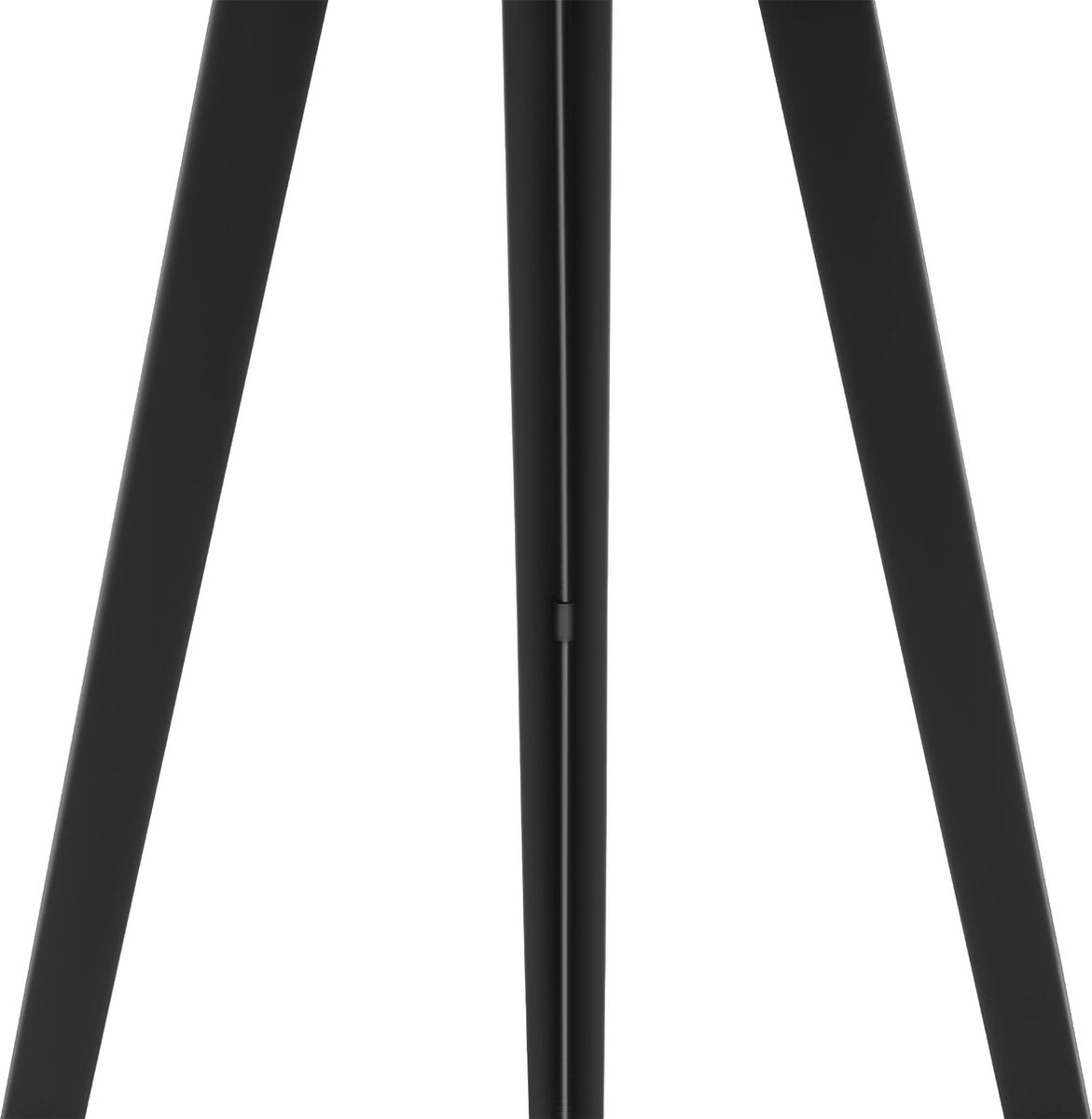 tectake® Vloerlamp - Staande lamp 3-poot - 158 cm hoog - Linnenlook kap - Voetschakelaar - Zwart