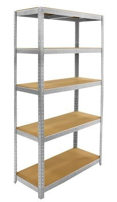 ERRO Metalen Opbergrek/Stellingkast met 5 legborden - 875kg draagkracht - (BxDxH) 90x40x180cm - 175kg per plank