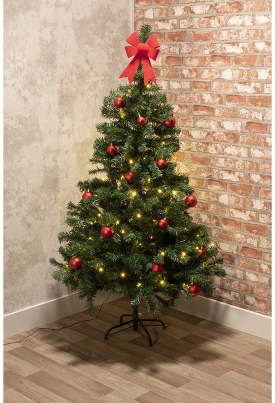 Christmas Gifts Kunstkerstboom 150 cm - Spar voor Kerst met Kerstboomstandaard Kerstboom Kunststof - Kerstdecoratie voor Binnen - Groen