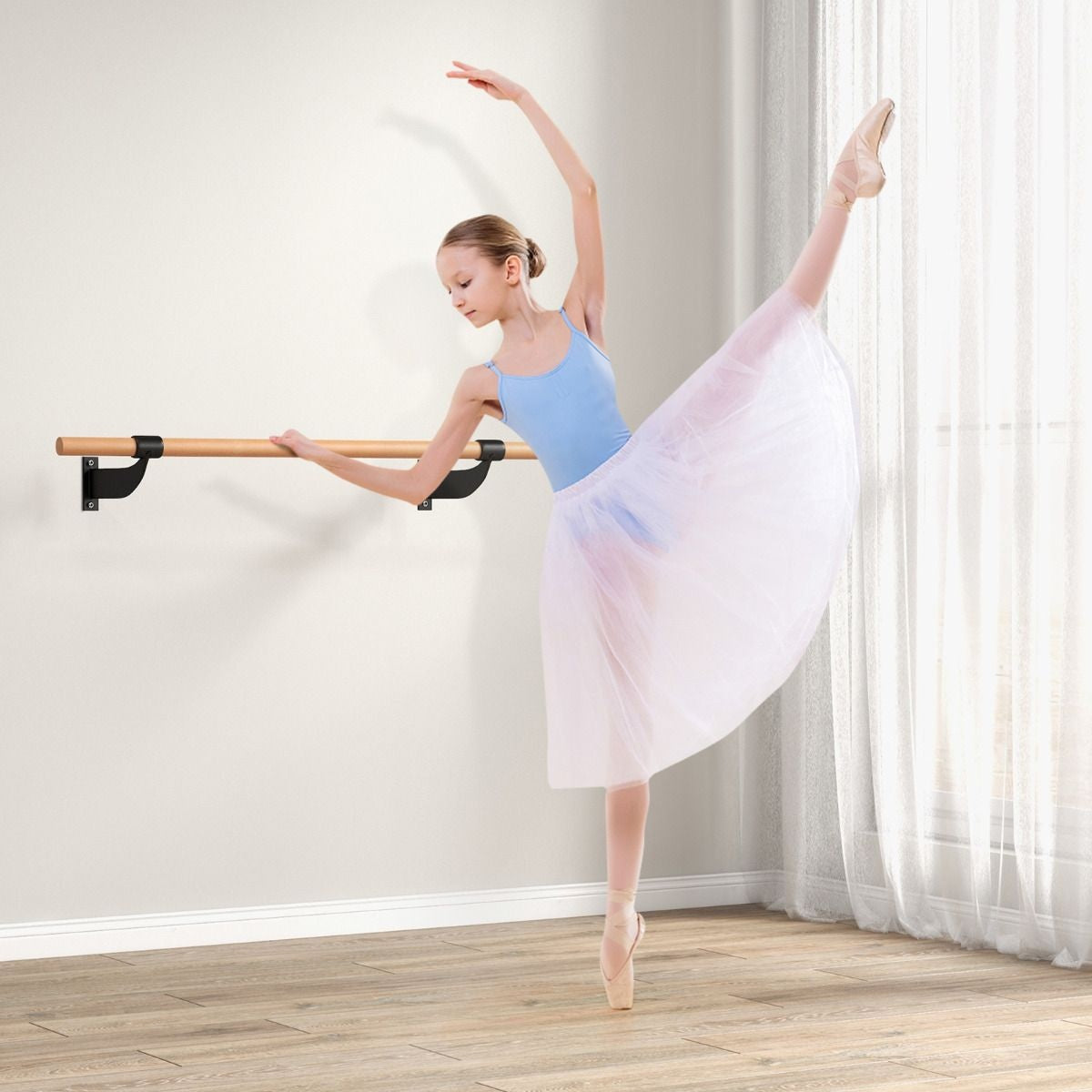 Coast Houten Balletstang - Wandmontage - 120 cm