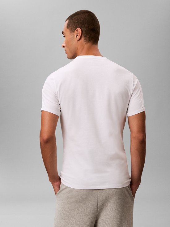 Calvin Klein heren 3P O-hals shirts wit