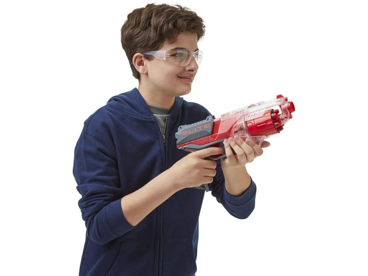 Nerf N-Strike Elite Disruptor Blaster - 6 Pijltjes - Afmetingen 32 x 8 x 23 cm - Blauw