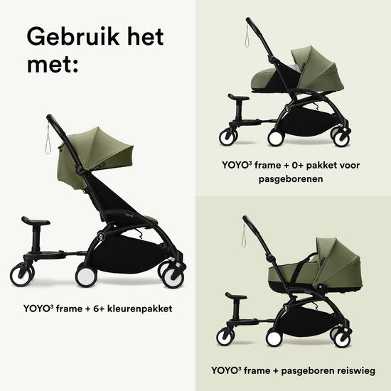Stokke YOYO Board - Eenvoudig te installeren op de YOYO-kinderwagen - Extra zitplaats voor kinderen tot 20 kg