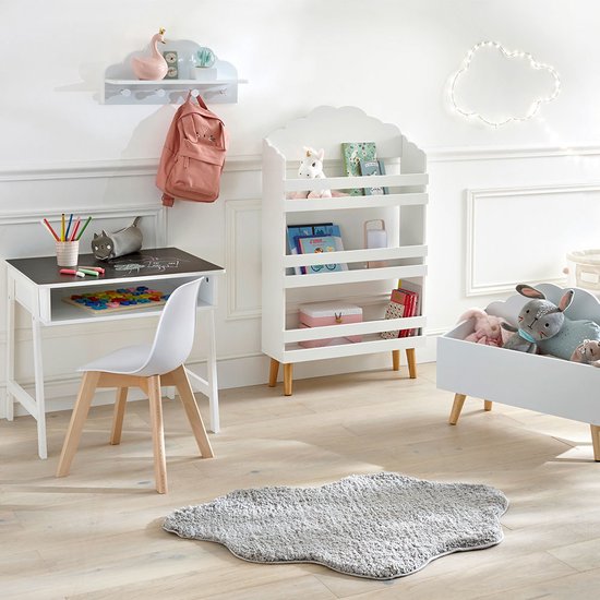 Sphera Houten Speelgoedkist - wit - 58x28x45 cm