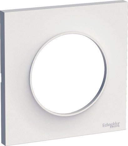 Schneider Electric ODACE Afdekplaat 85x85 mm - 1 Positie - Wit