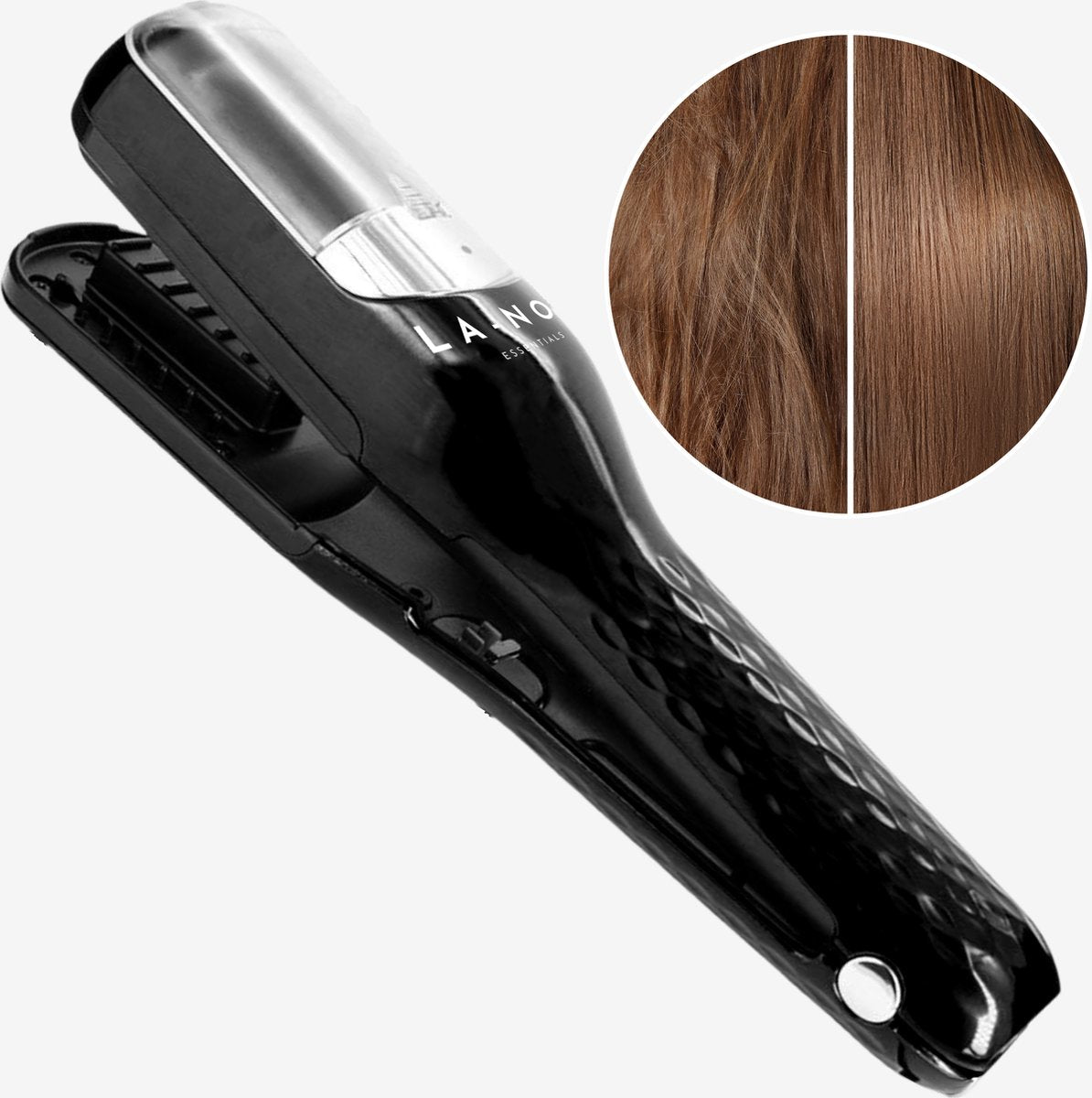 La Nou® Split Remover 4 - Split Ender Zwart - Draadloos - Voor Gespleten Haarpunten - Inclusief Haarklemmen, Borsteltje en Opbergdoosje