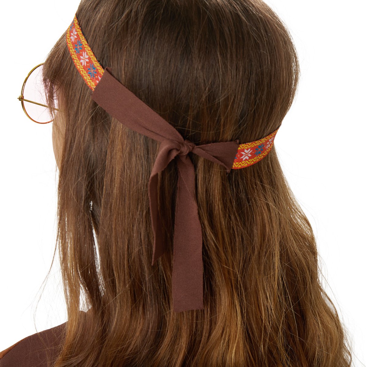 Dressforfun - Groovy Hippie Squaw - Meisjeskostuum met korte jurk, suèdelook vest, franjes en hoofdband voor Carnaval & Feest - Maat 140 (9-10 jaar)