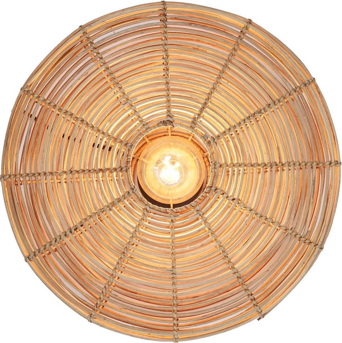 Light & Living Wandlamp Mataka Rotan Ø51 cm – Bruin – Ronde Wandlamp – Binnenverlichting