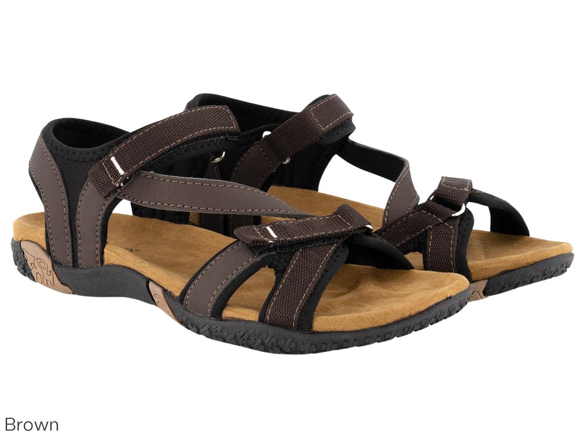 Travelin Helsem Sandalen - Zwart - maat 38