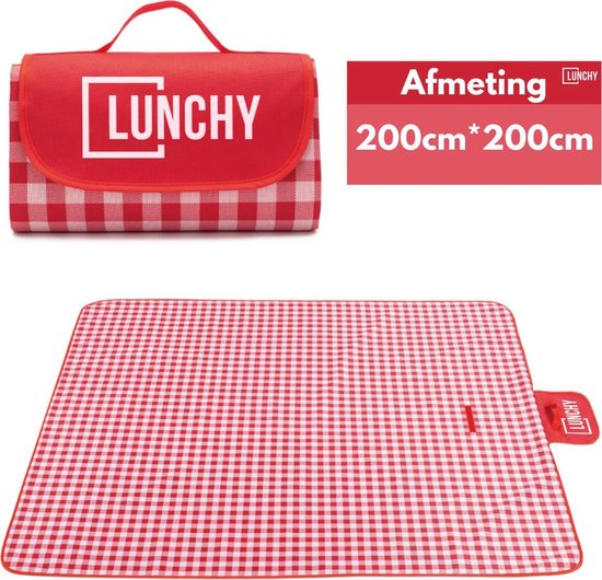 Lunchy Picknick XXL - Picknickkleed Waterdicht - 200x200 cm