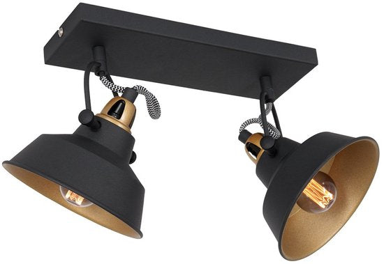Wandlamp Nove 2 Lichts Draaibaar & Kantelbaar Wit Kunststof Metaal Mexlite