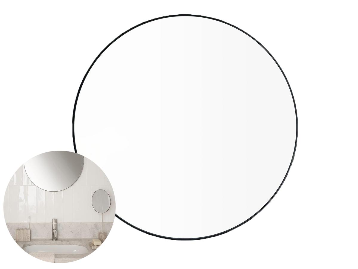 Blomus RIM Wandspiegel - Zwart - Ø 80 cm - 3 cm Diep