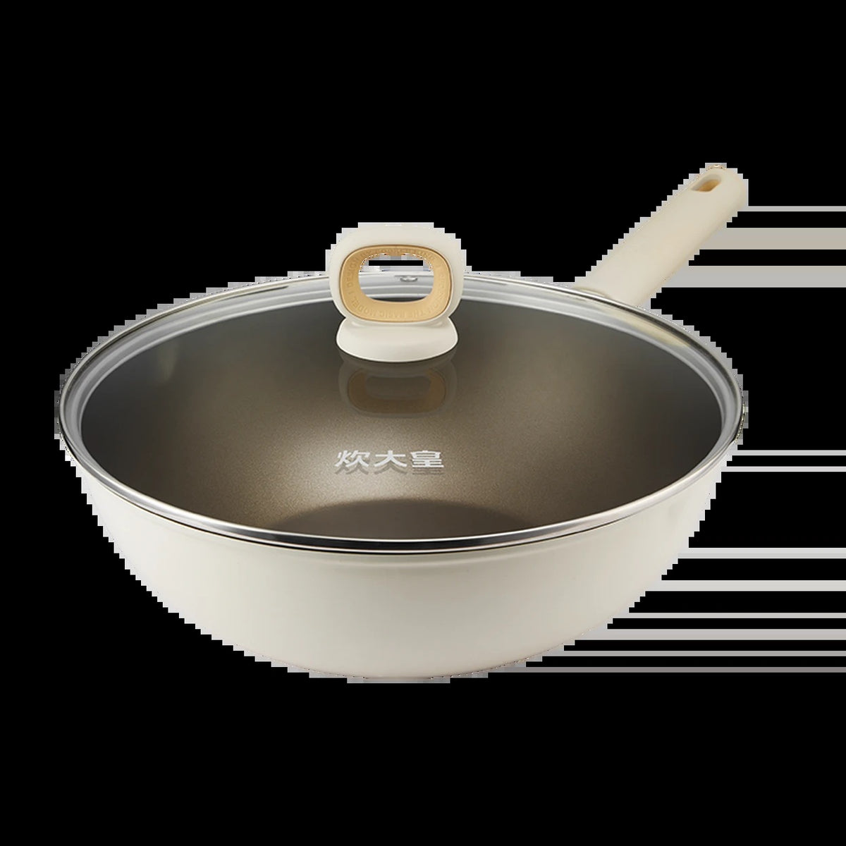 COOKER KING Wokpan met Glazen Deksel - Antiaanbak - 32 cm