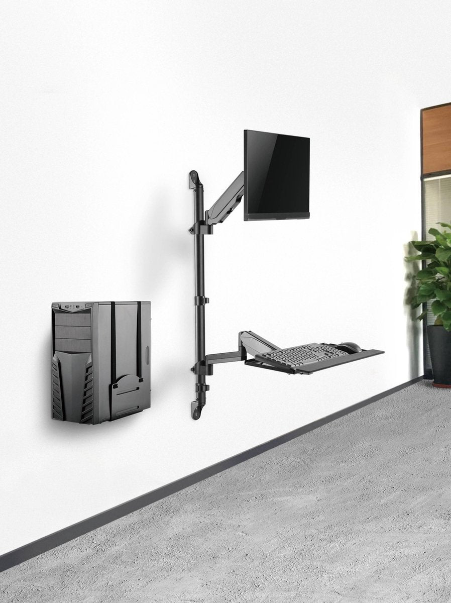 VDD Gaming - Monitor- & Toetsenbordbeugel - Max 8Kg - 0-56 cm - Zilver