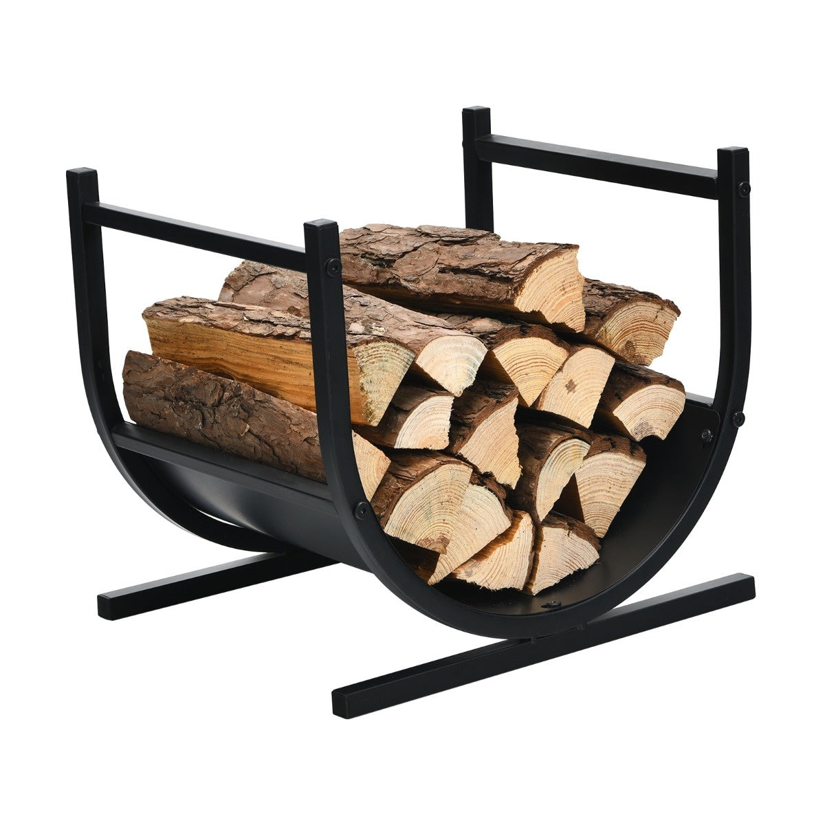 Coast U-vormig Metalen Brandhoutrek 43 x 37 x 39cm
