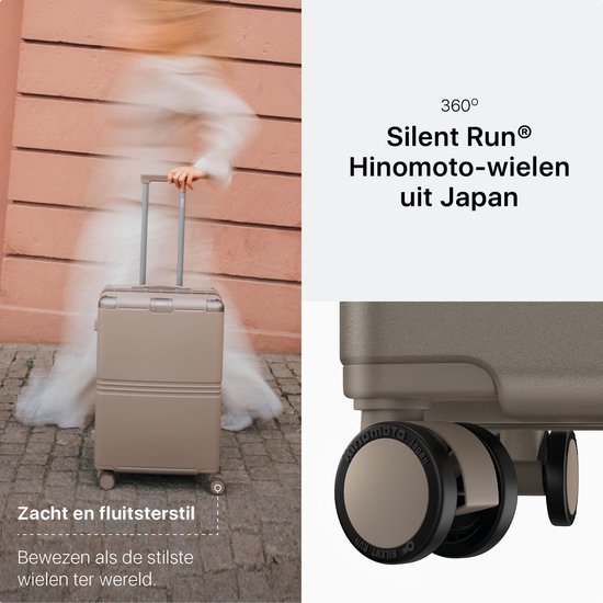 ONYX Hybrid Pro Check-in Koffer Large 100 Liter - Gerecycled Polycarbonaat en Ritsloos Design - Reiskoffer met TSA slot en Spinner wielen - Desert Clay