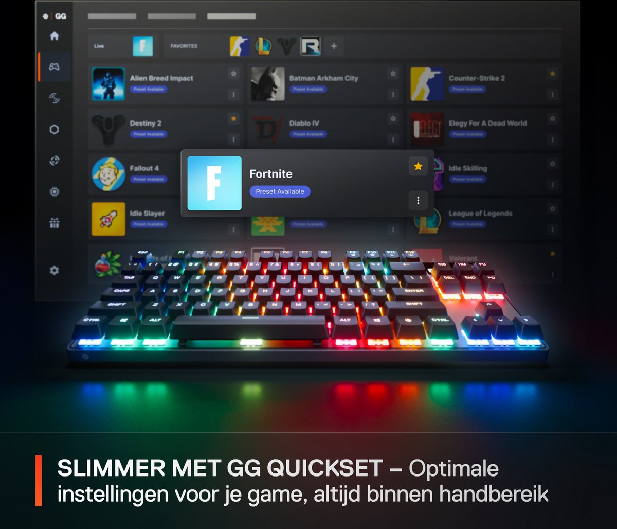 SteelSeries Apex Pro Gen 3 TKL - Gaming Toetsenbord - Bedraad - Verstelbare Kleurenverlichting - OLED Display - Zwart