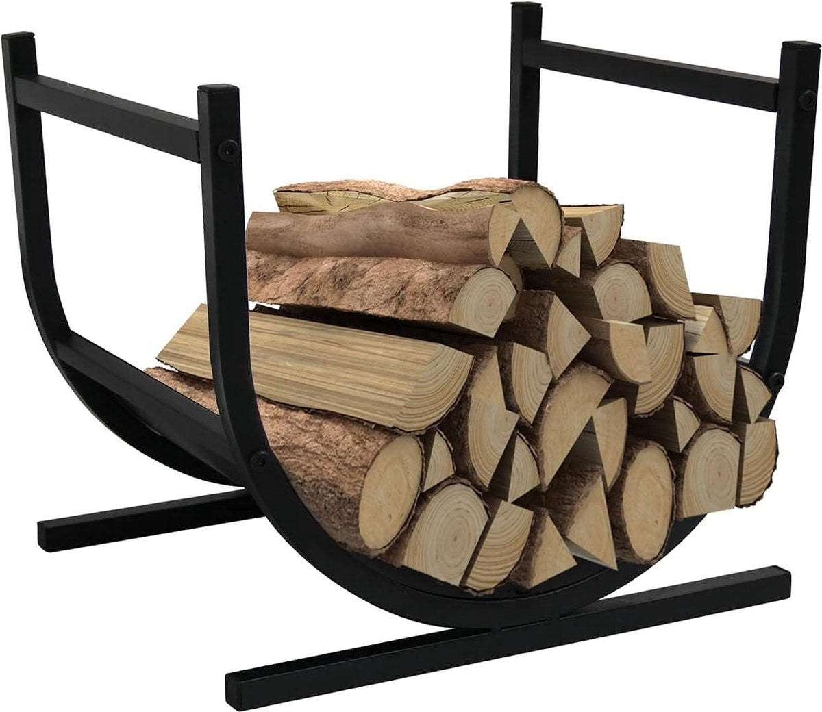 Froadp Haardhoutrek – Voor Binnen & Buiten – 44 x 37 x 40 cm – Zwart