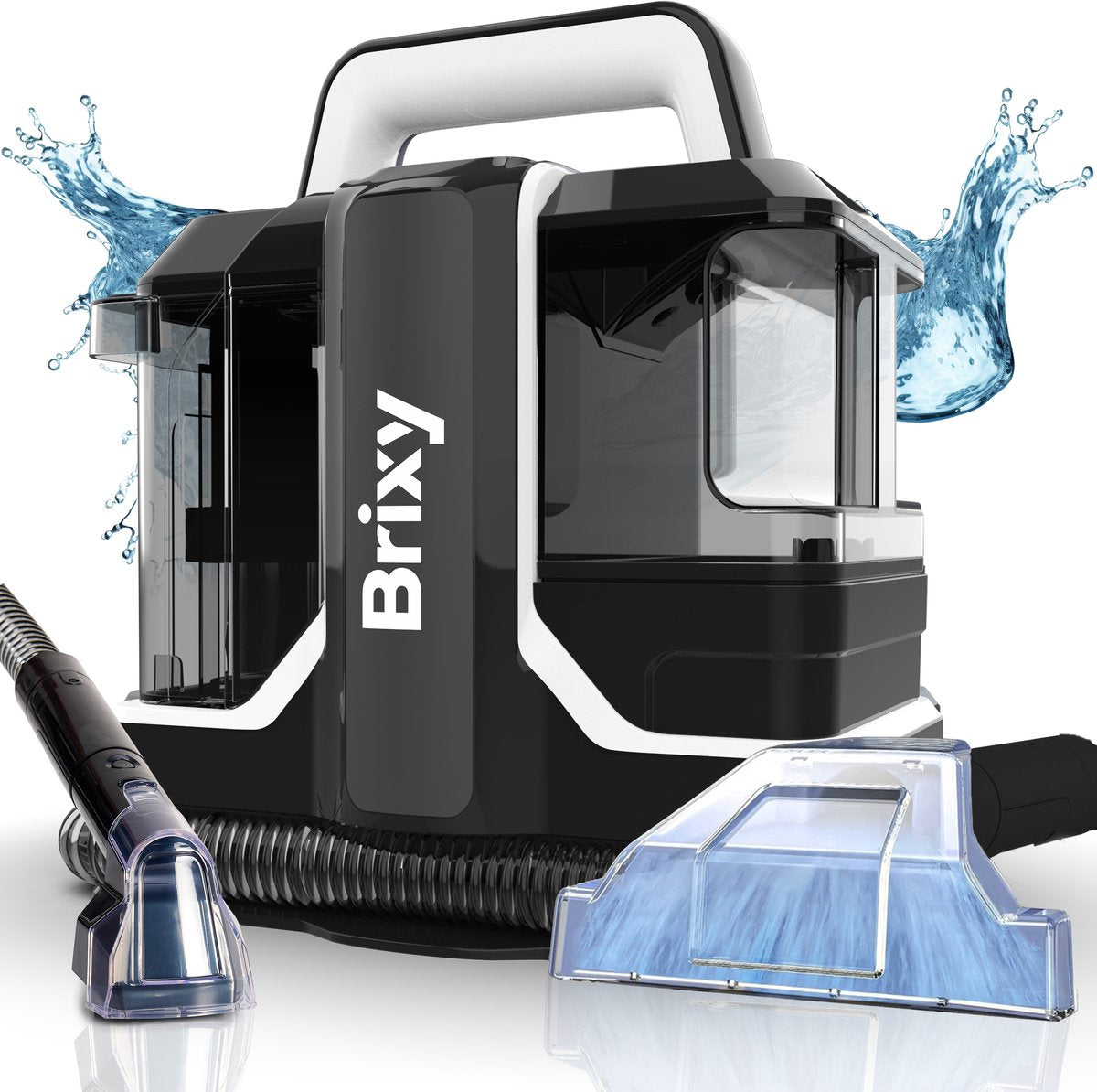 Brixy Professionele Vlekkenreiniger - 450W - 11.000kPa - 40 x 40 x 30 cm - Zwart