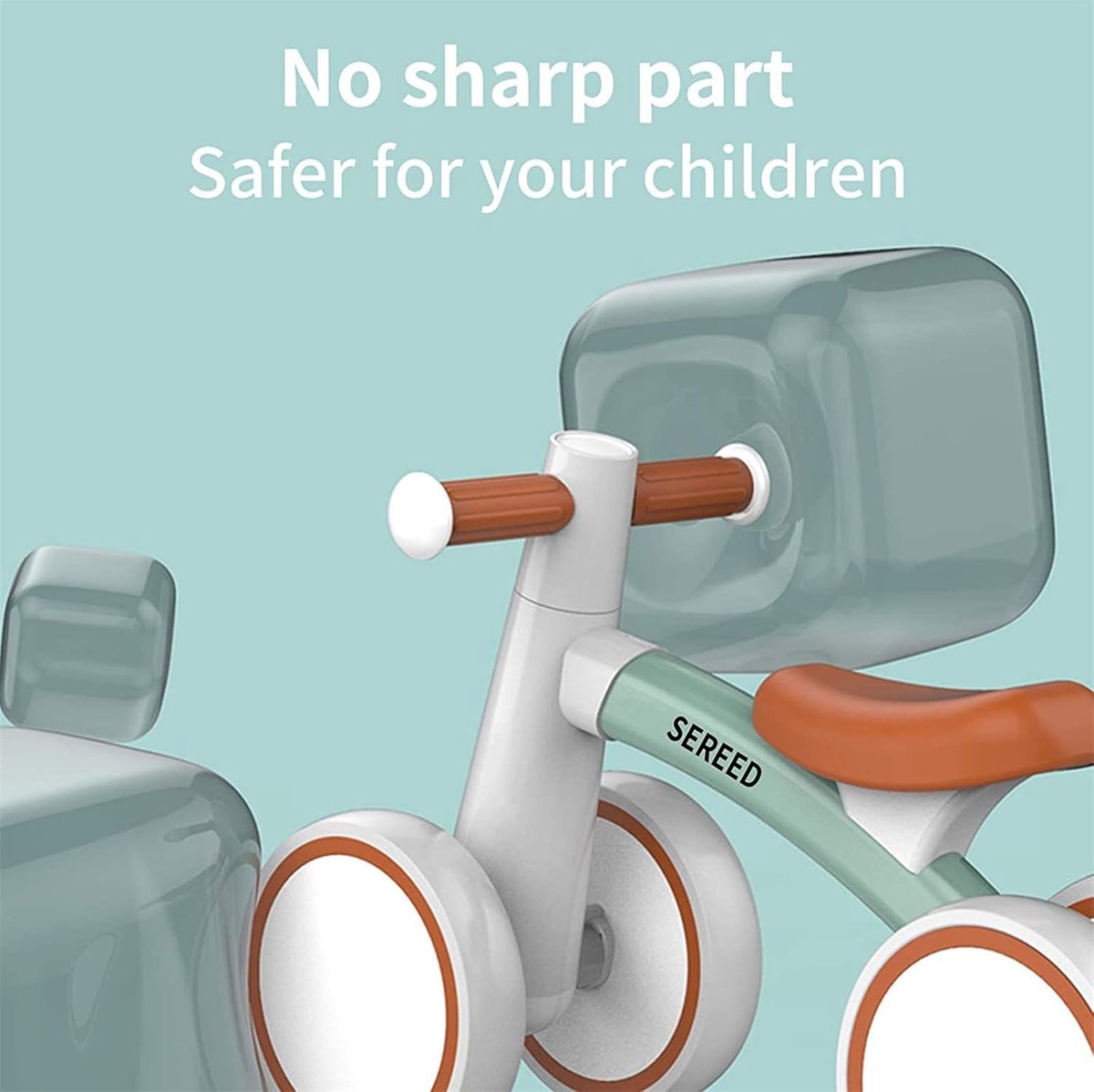 Keebies Stevige Kinderloopfiets - Peuters 12–24 Maanden – Grijs – 25,4 cm Zithoogte – 1,6 kg Lichtgewicht