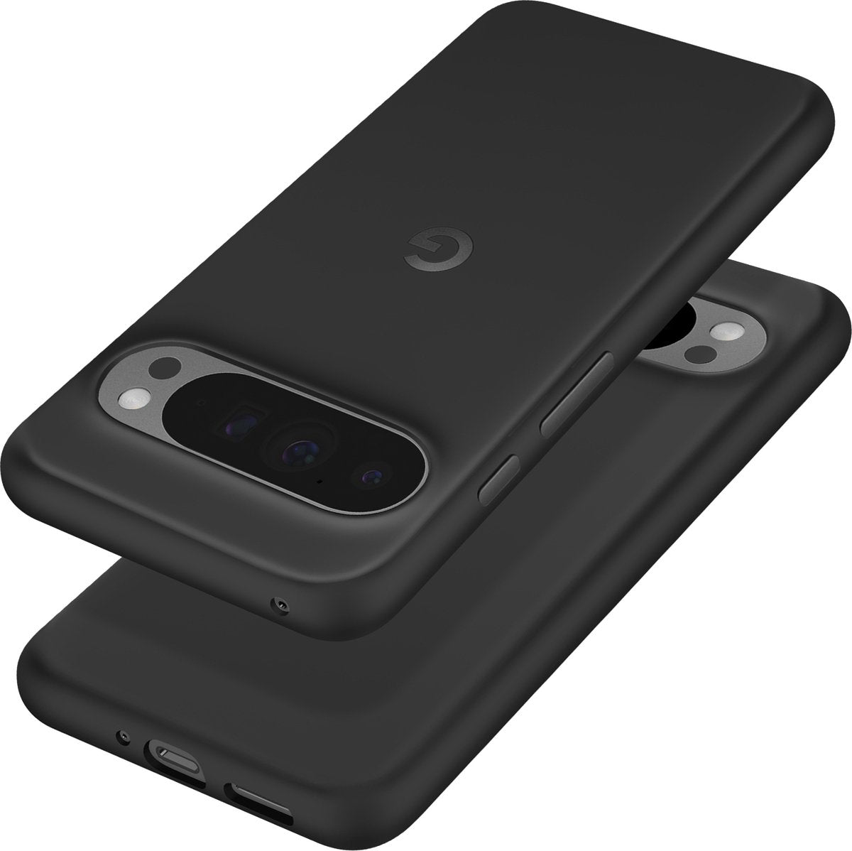 Google Pixel 9 Pro XL Back Cover Hoesje - Duurzaam Siliconen - Schokbestendig - Zwart