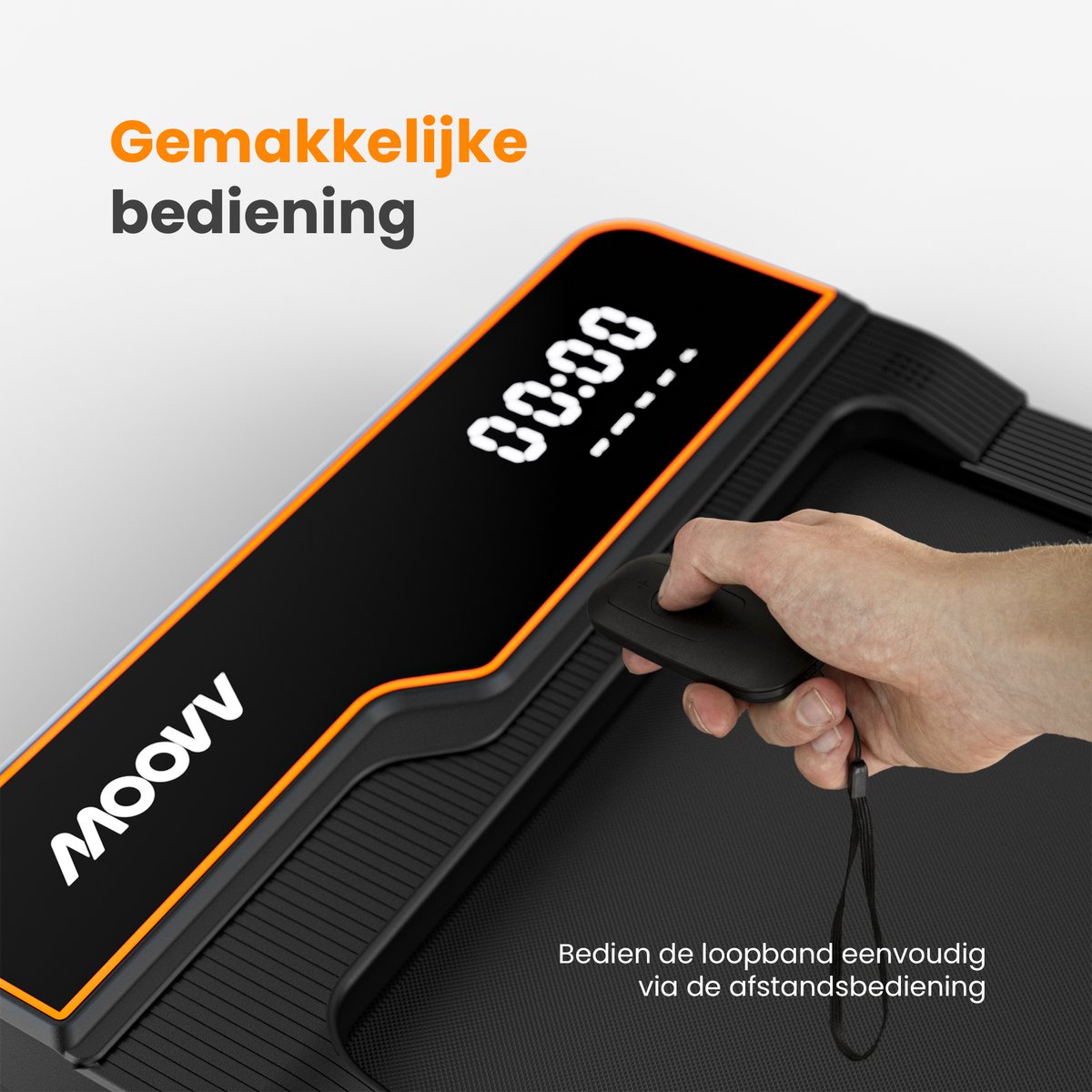Moovv SmartStep Pro v2 Incline - Loopband met Hellingfunctie 1-12km/u - Inklapbaar - 124 x 54 x 13 cm - Zwart