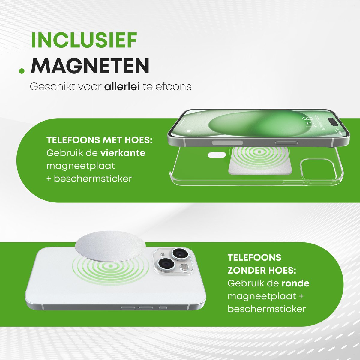 iSetchi Telefoonhouder Auto – Magnetisch & Universeel – Voor Ventilatierooster – Metaal – Zwart