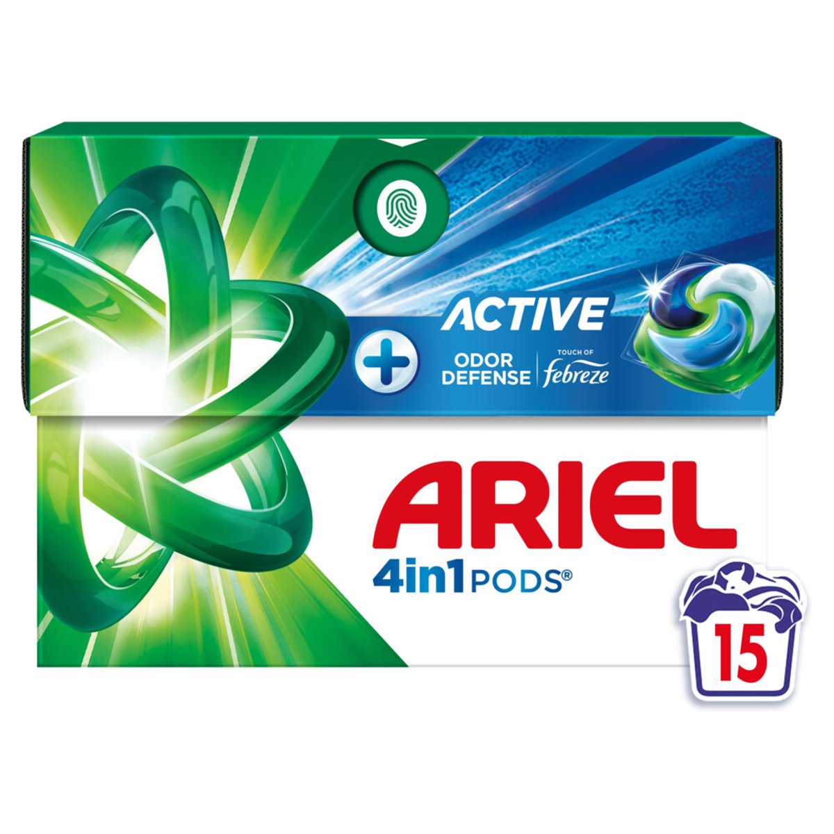 ariel allin1 wascapsules active - 4 x 15 capsules (60 stuks)