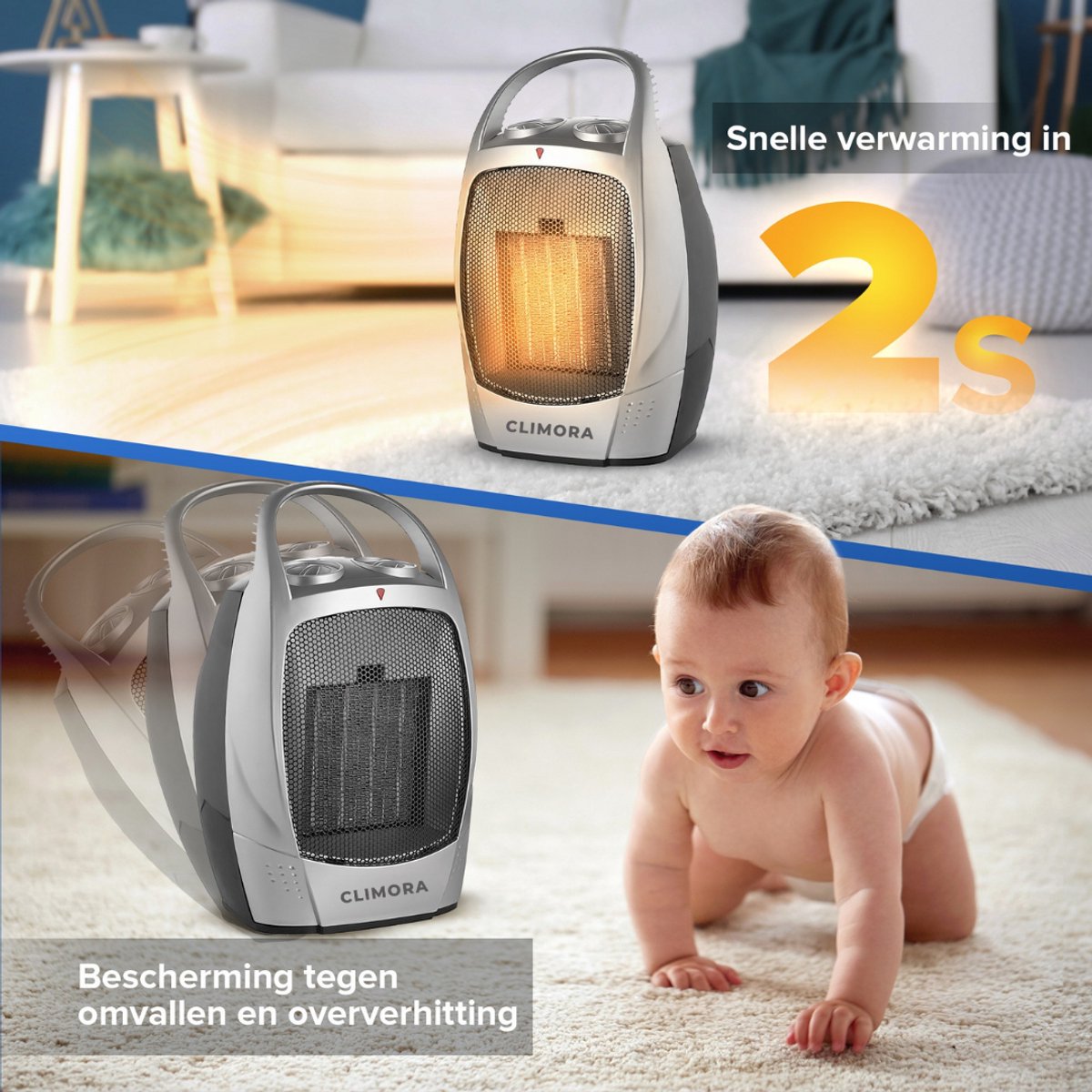 WITTS Elektrische kachel - Snelle Opwarming - Convectorkachel Electrisch - Kachel - Verwarming