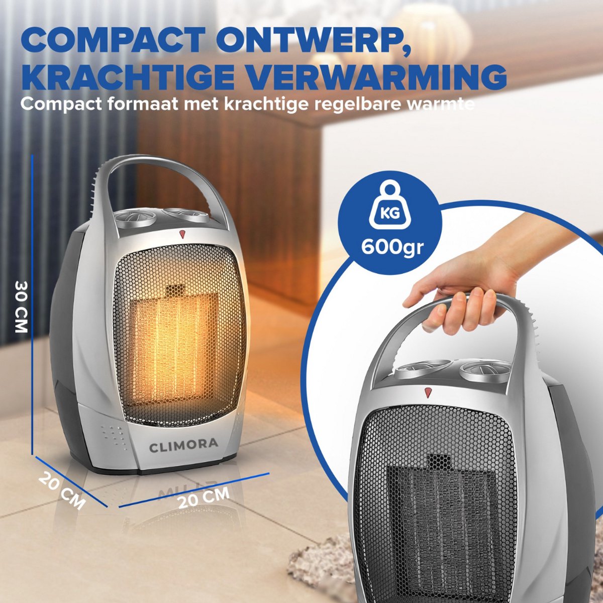 WITTS Elektrische kachel - Snelle Opwarming - Convectorkachel Electrisch - Kachel - Verwarming