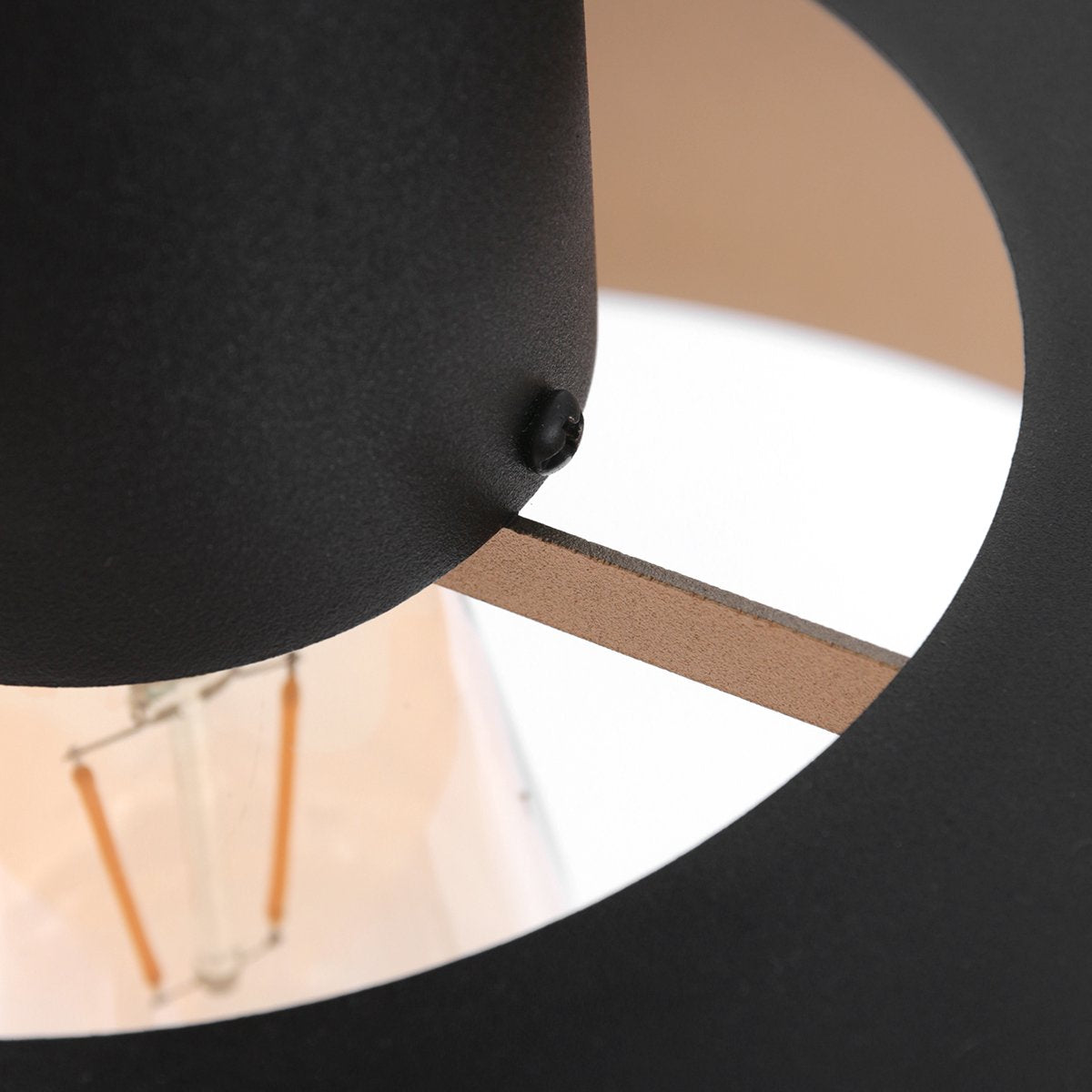 Anne Lighting Hanglamp Flinter – Ø50 cm – Metaal – E27 – Zwart