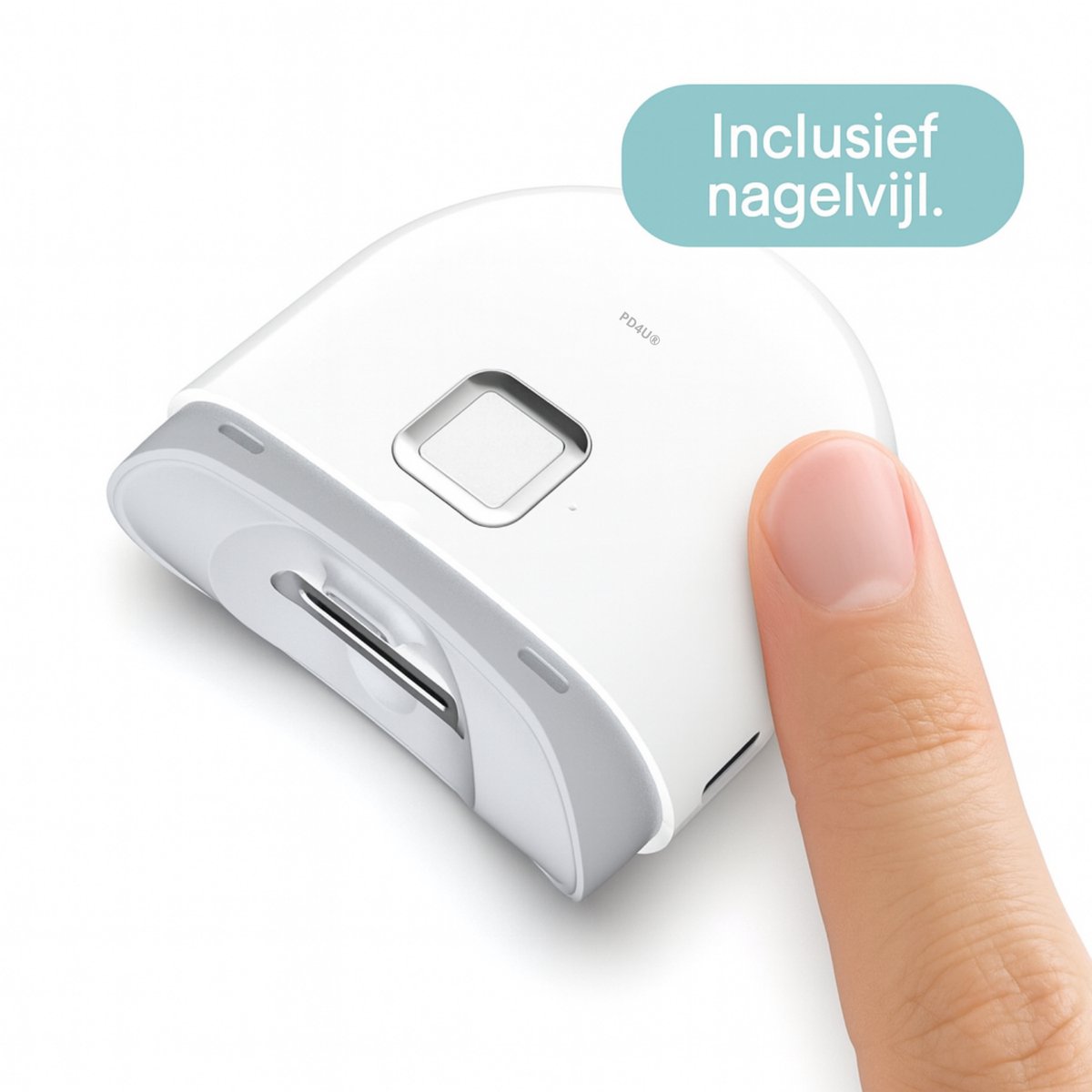 PD4U – Elektrische Nagelknipper – Professionele Manicure & Pedicure – Voor Volwassenen en Kinderen – Geschikt voor Dikke en Dunne Nagels – Inclusief Nagelvijl – Wit