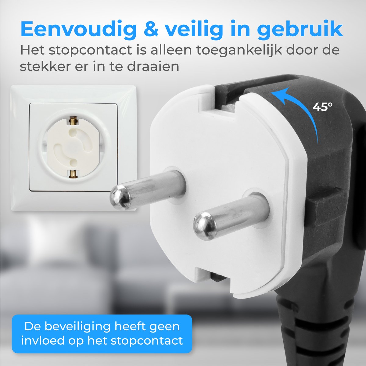 Nuvance - Stopcontact beschermers - 24 stuks - wit