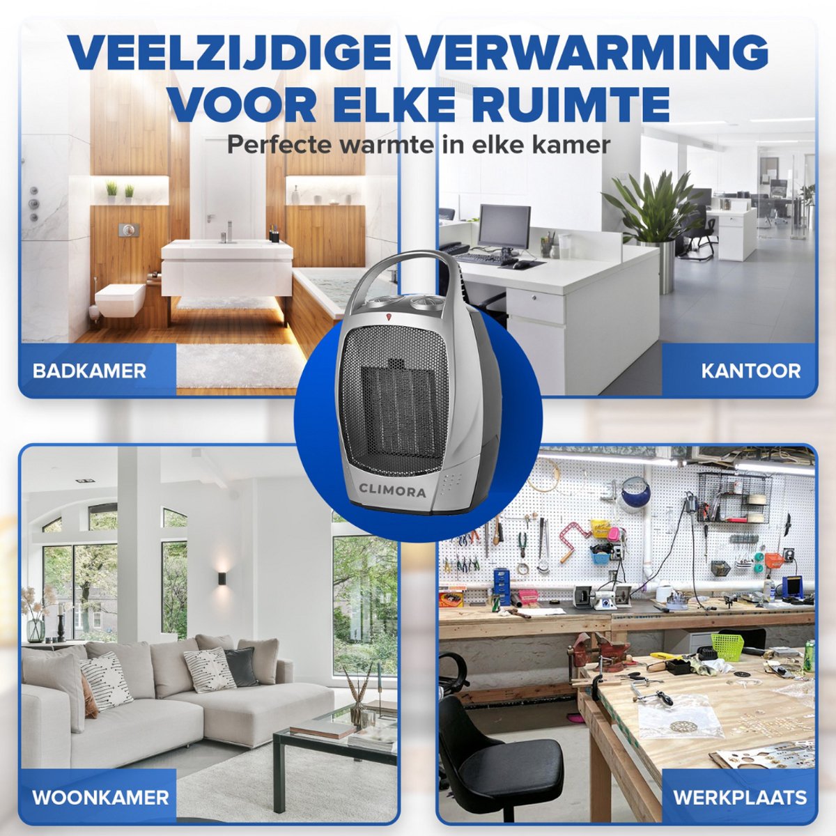 WITTS Elektrische kachel - Snelle Opwarming - Convectorkachel Electrisch - Kachel - Verwarming