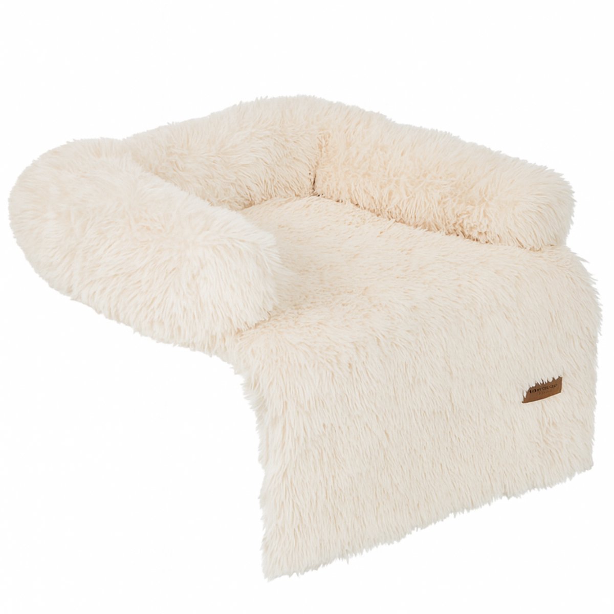 By Cee Cee® Origineel Hondendeken voor de Bank – Fluffy Hondenmand & Meubelbeschermer – Beige | 75 x 75 cm – Tess