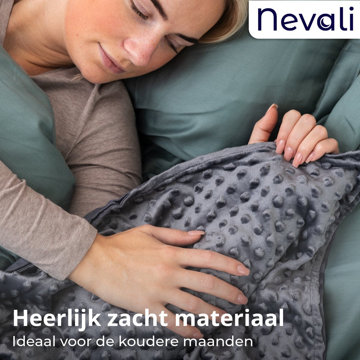Nevali 4-seizoenen hoes - 200 x 200 cm - Grijs