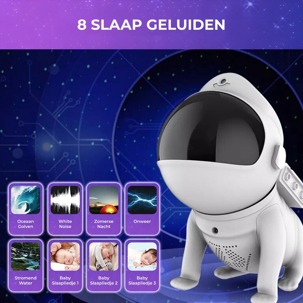 MostEssential Premium Sterren Projector - Space Dog Edition - 3000 lm - Incl. App