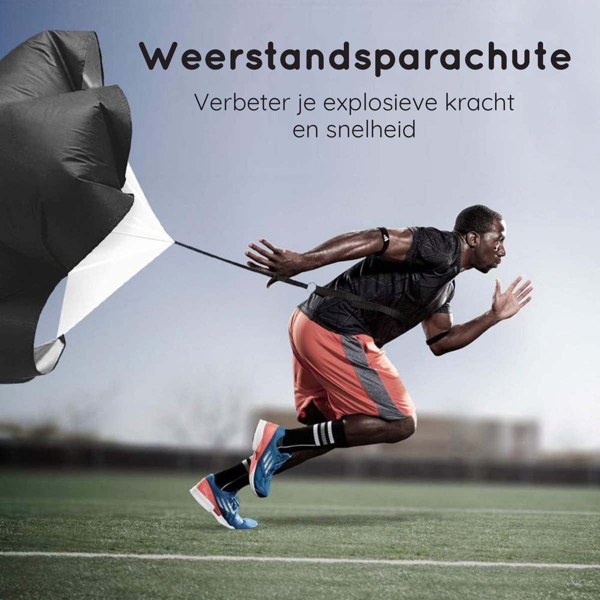 Volcan Voetbal Trainingsmateriaal Set - Training Spullen - Trainingshoedjes - Pionnen - Speedladder - Kegels - Weerstandsbanden - Weerstandsparachute - Baltrainer - Incl. draagtas