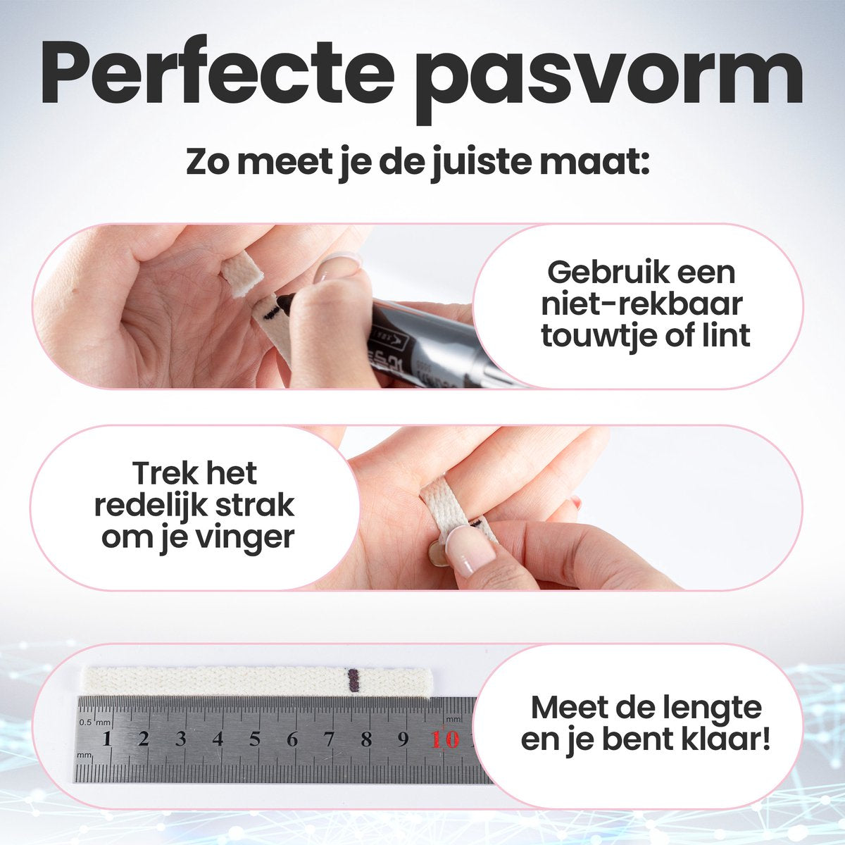 Saaf Smart Ring - Zwart - Maat 8 - Slanke Activity Tracker voor Dames en Heren