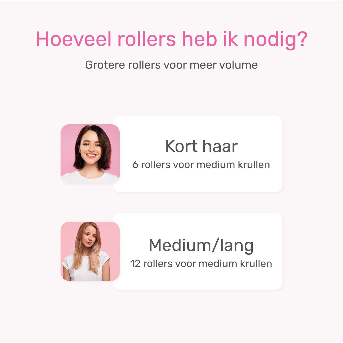 Krulspelden Set Zonder Hitte – 18 Rollers + 20 Klemmen – Heatless Curls – 3 Maten – Blauw/Roze