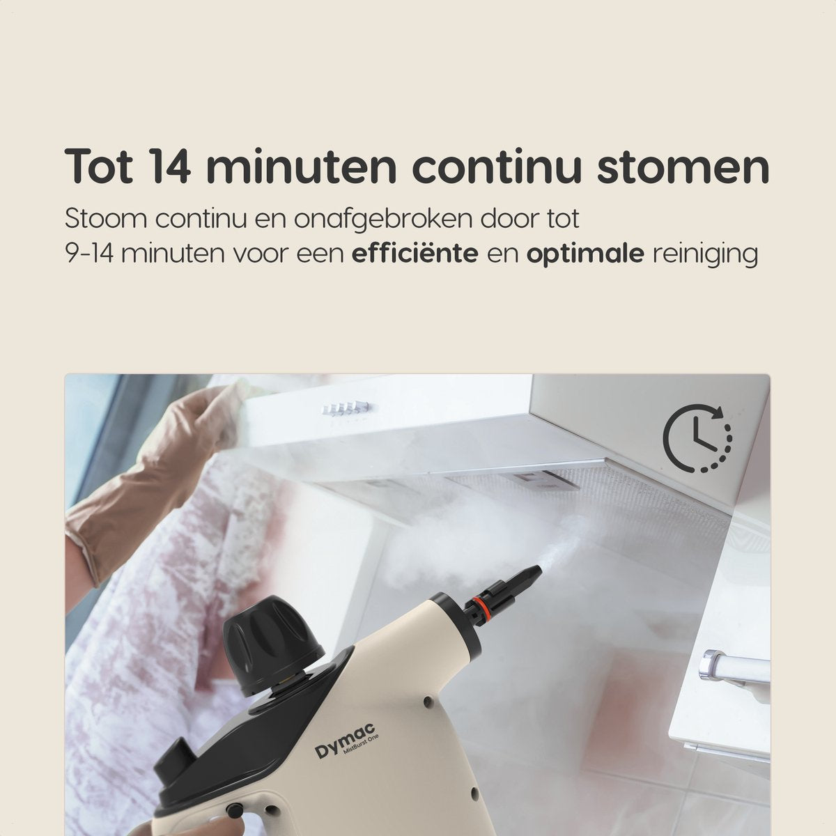 Dymac MistBurst One - Handstoomreiniger - Diverse opzetstukken - 450ML