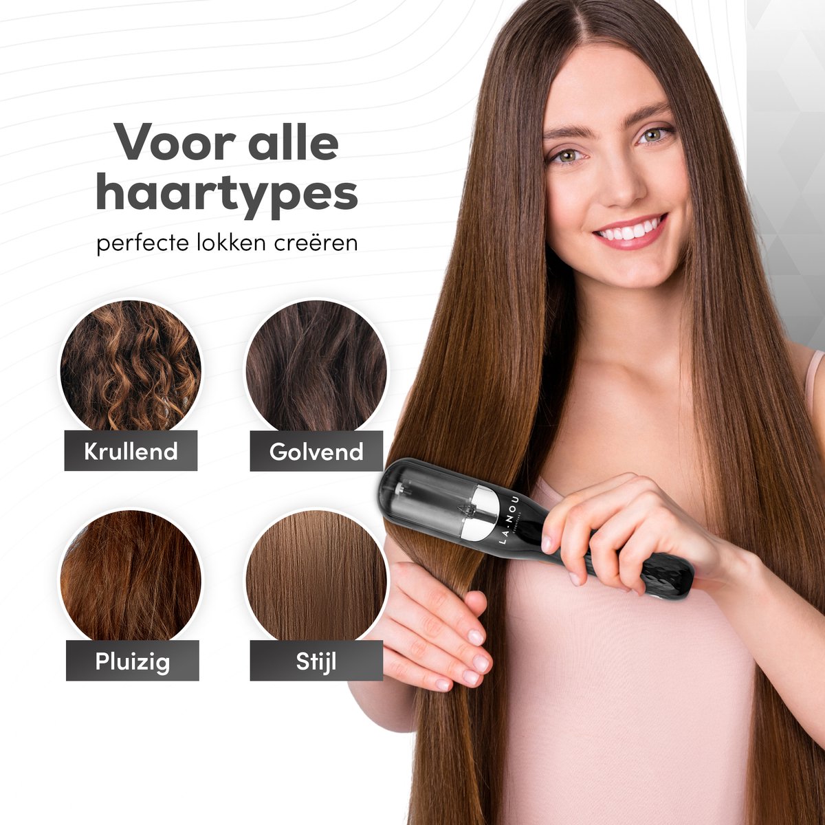 La Nou® Split Remover 4 - Split Ender Zwart - Draadloos - Voor Gespleten Haarpunten - Inclusief Haarklemmen, Borsteltje en Opbergdoosje