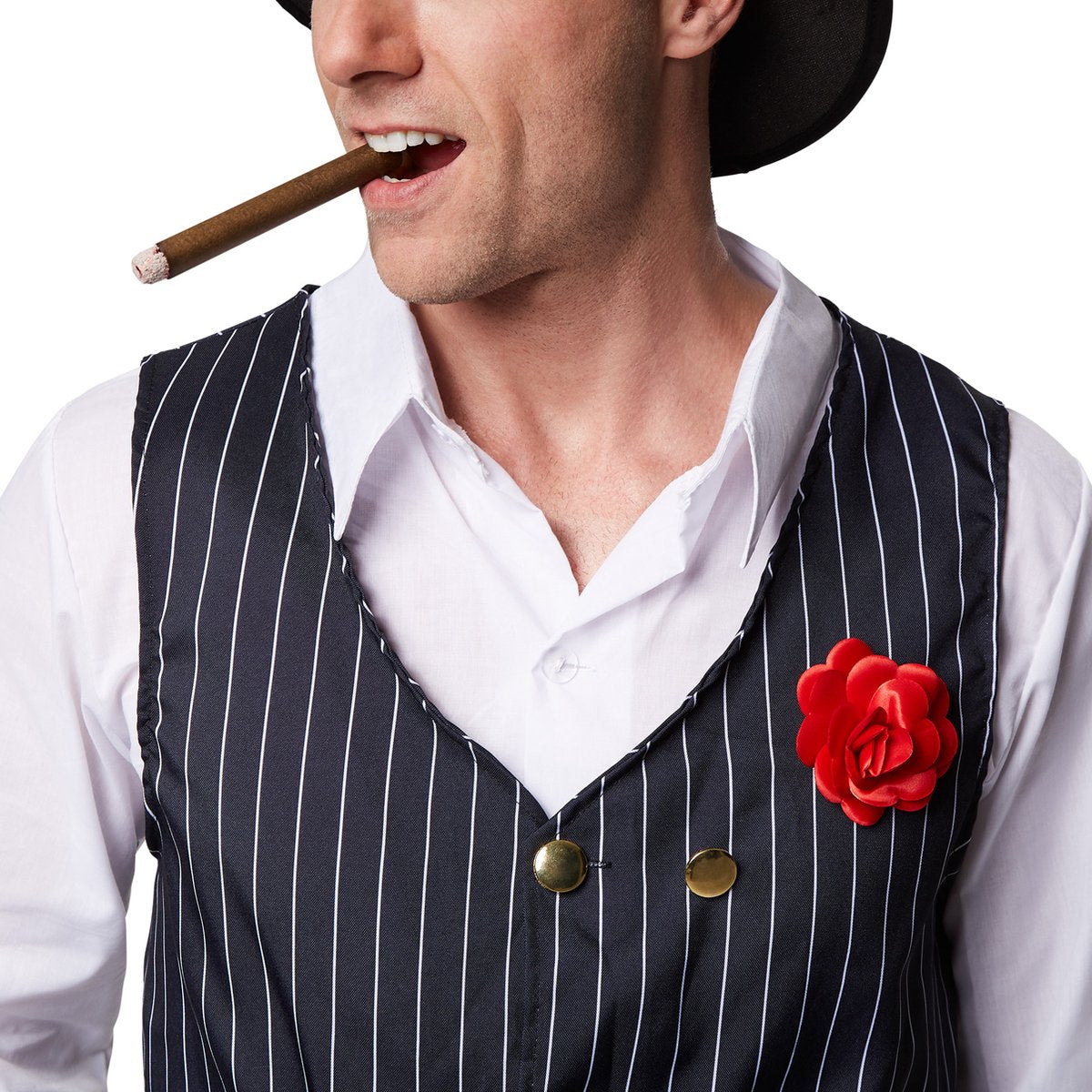 Dressforfun - Mannenkostuum Charleston - Klassiek Charleston-kostuum met jas, hemd, broek & hoed voor Carnaval, Themafeesten & 20's Roaring Twenties - Maat XXL