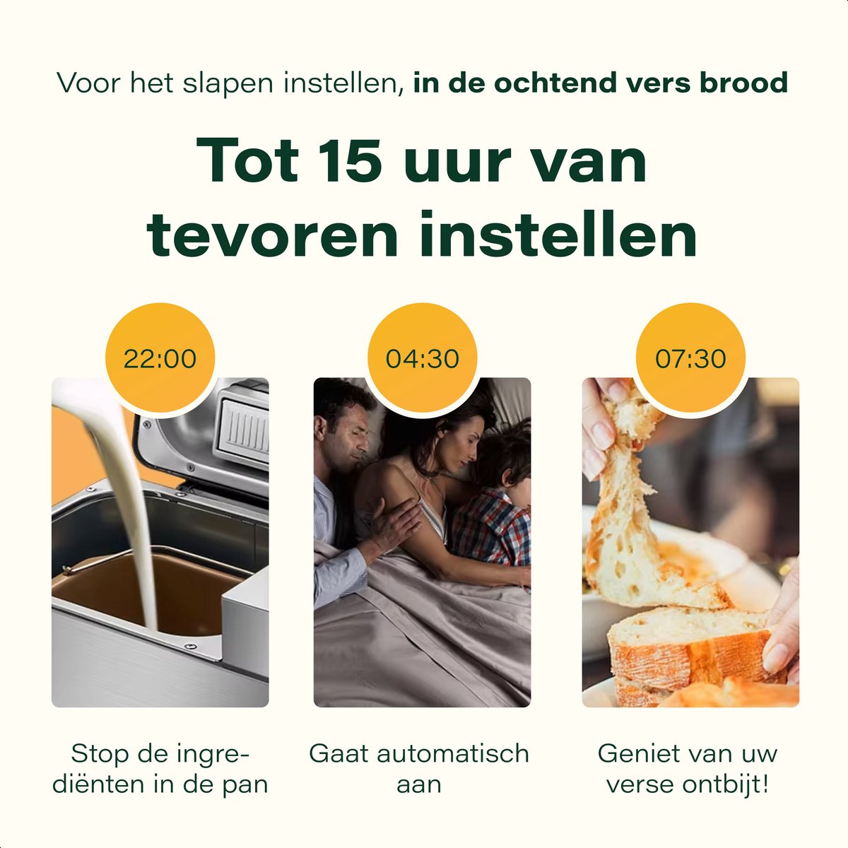 Skoov Bakemaster Broodbakmachine | RVS - Keramisch - 345x248x310 mm - 650W - 19 programma's - PFAS & Teflon vrij
