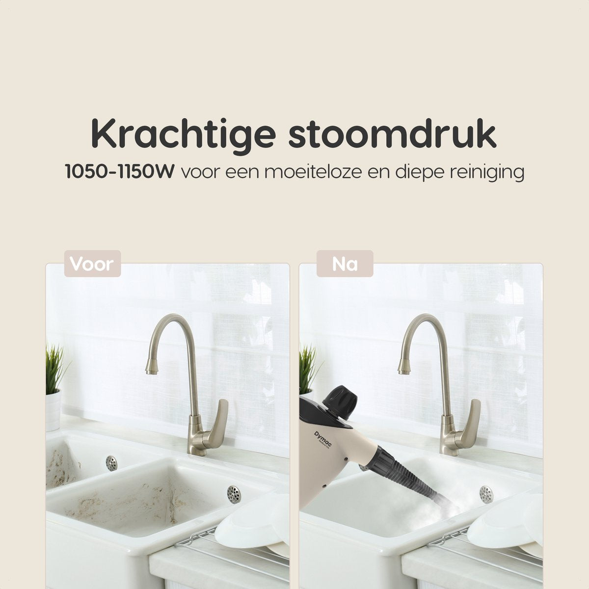 Dymac MistBurst One - Handstoomreiniger - Diverse opzetstukken - 450ML