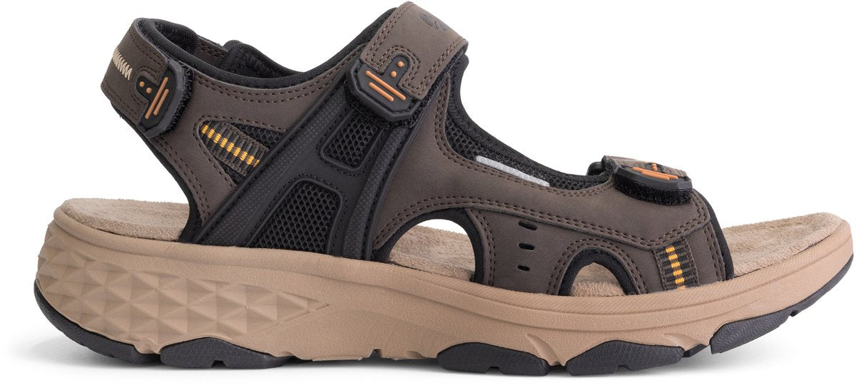 Travelin' Brusdal - Heren outdoorsandalen - Lichtgewicht - Outdoorsandalen - Donkerbruin - Maat 43