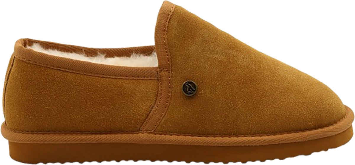 Alpacas Footwear Zachte Heren Pantoffels - Cognac - Maat 43