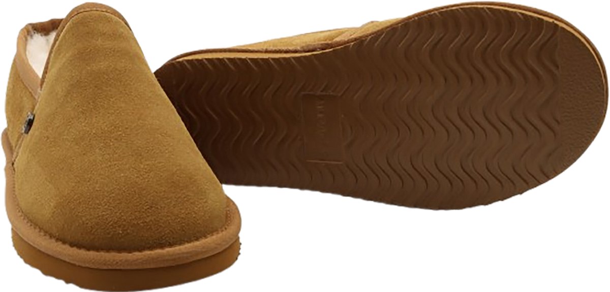 Alpacas Footwear Zachte Heren Pantoffels - Cognac - Maat 43