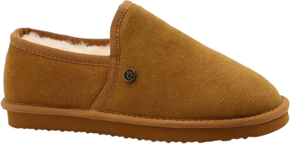 Alpacas Footwear Zachte Heren Pantoffels - Cognac - Maat 43